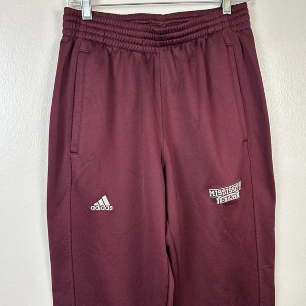 Adidas Men's Mississippi Bulldogs Maroon Sweatpants 2015 Retro Sportswear M Tall